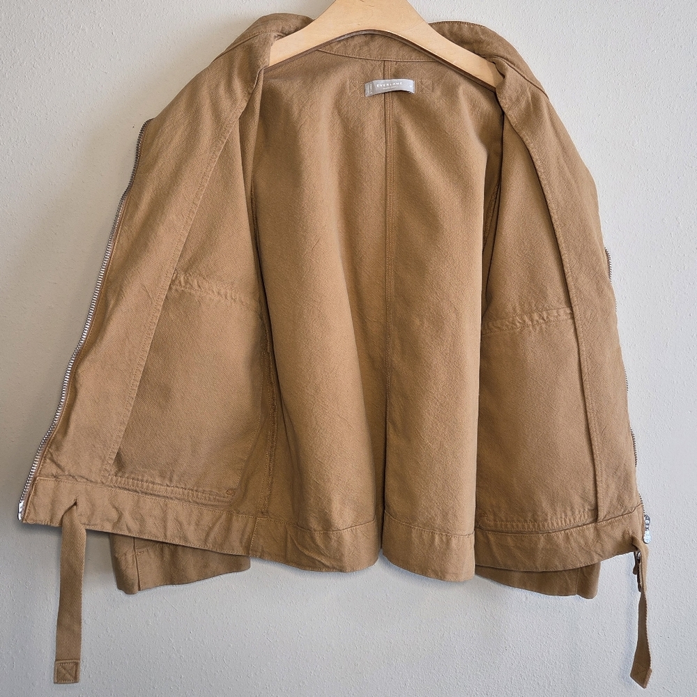 Everlane The Canvas Organic Cotton Anorak Jacket Utility Military Chore Sz M - Picture 7 of 13